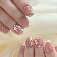 NA001 - Pure Desire Flower Glam Nails